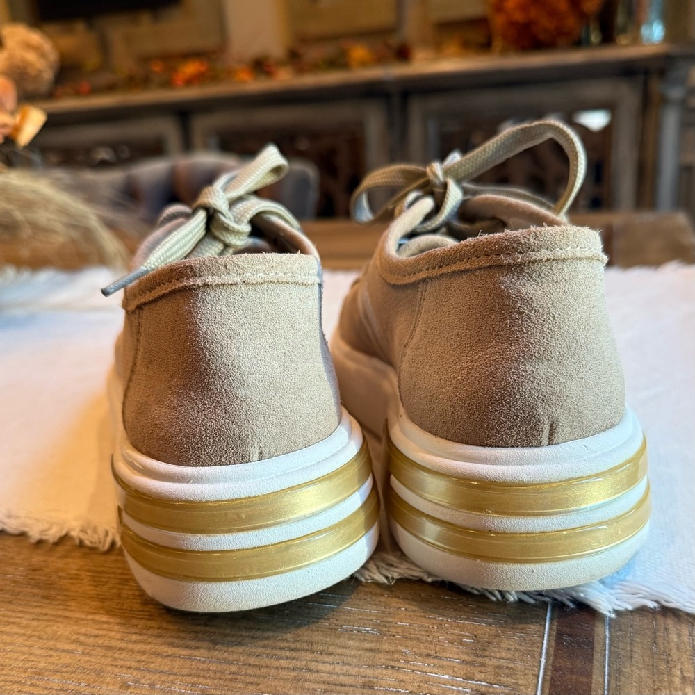 GEOX D OTTAYA MARRON CLARO WOMENS SNEAKERS - Picture 3 of 11